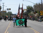 St. Patrick's Day Parade Banner and U.S. Marine Corps Reserve Color Guard