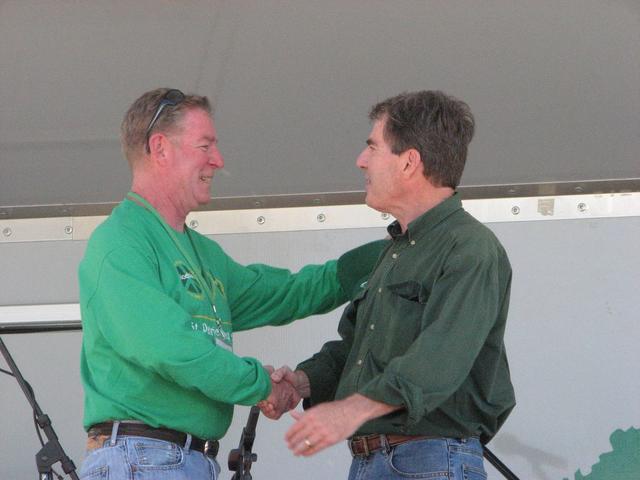 John Murphy with Grand Marshal, Tom McNamara