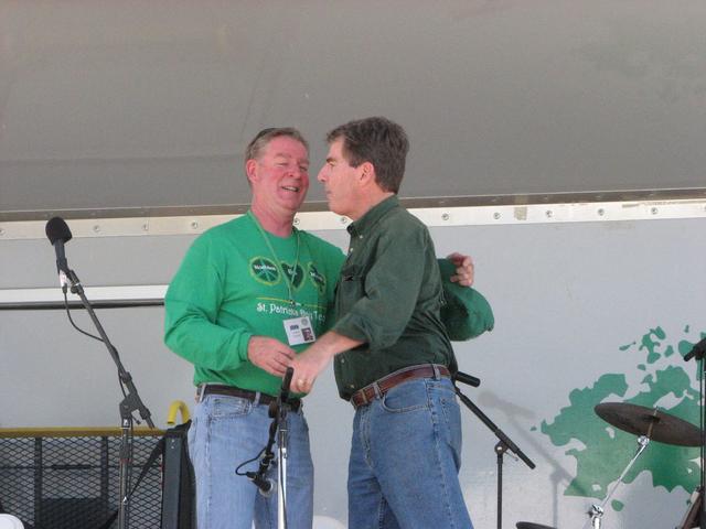 John Murphy with Grand Marshal, Tom McNamara